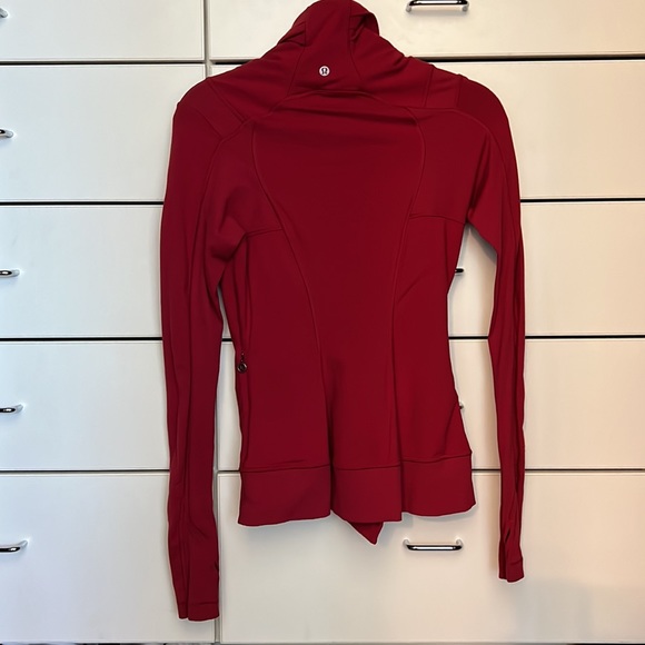 Lululemon Define Jacket Moto Cross Zip Ruby Size 4 - Picture 3 of 4